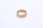 Finger Printed Gold Ring Small