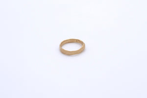 Finger Printed Gold Ring Extra Small